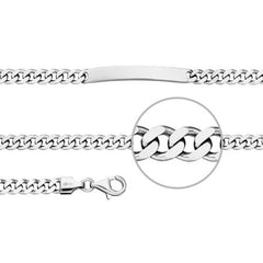 Der Kettenmacher Panzergravurarmband Silber für Männer - PG1-19S