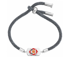 Herzengel Armband Feuerwehr Edelstahl Jungen Armband - HEB-FIRFIGHTER