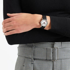 Mondaine Evo2 Damenuhr 30mm, schwarze Lederarmbanduhr, MSE.30110.LB