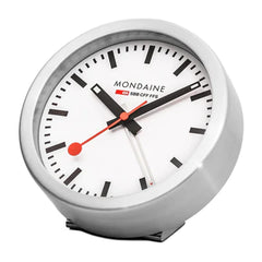 Mondaine Mini Tischuhr und Wecker, 125mm, A997.MCAL.16SBB.1
