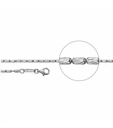 Der Kettenmacher Rosariokette Silber Diamantiert - Silber Kette - ROS4