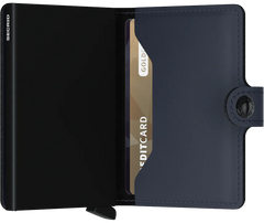 Secrid Miniwallet MATTE NIGHT BLUE mit Gravur - MM-Night Blue