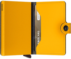Secrid Miniwallet YARD POWDER OCHRE mit Gravur - MYp-Ochre