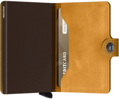Secrid Miniwallet VINTAGE OCHRE mit Gravur - MV-Ochre