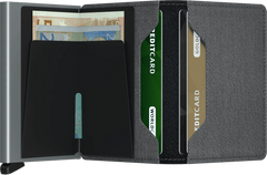 Secrid Slimwallet Twist Grey mit Gravur - STw-Grey