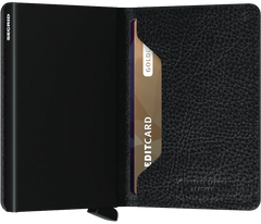 Secrid Slimwallet Veg Black-Black mit Gravur - SVg-Black-Black
