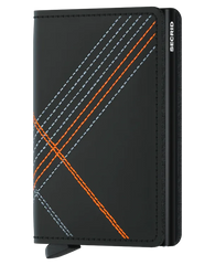 Secrid Slimwallet Stitch Linea Orange mit gratis Gravur - SSt-Linea Orange