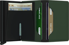 Secrid Slimwallet Matte Green-Black mit Gravur - SM-Green-Black
