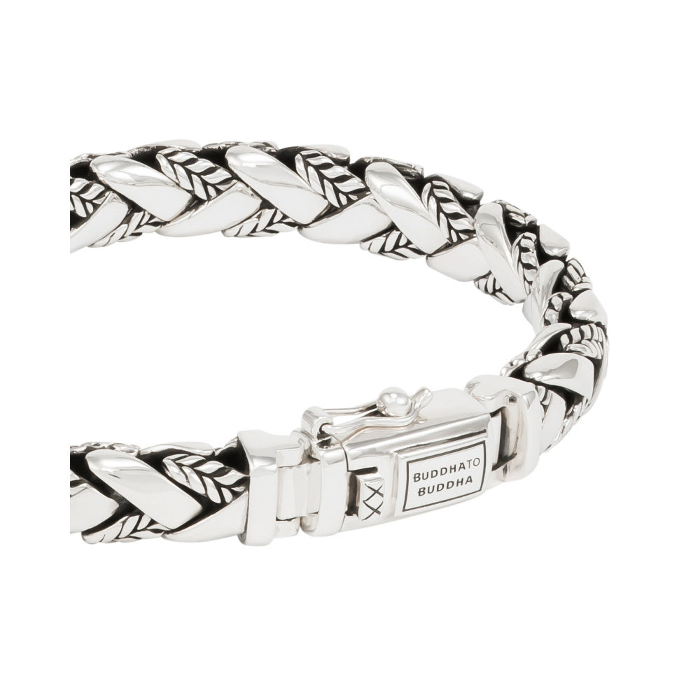 Buddha to Buddha Herrenarmband George Texture Silber
