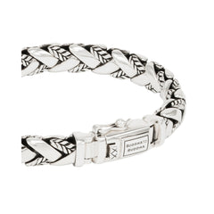 Buddha to Buddha Herrenarmband George Texture Silber, 21 cm