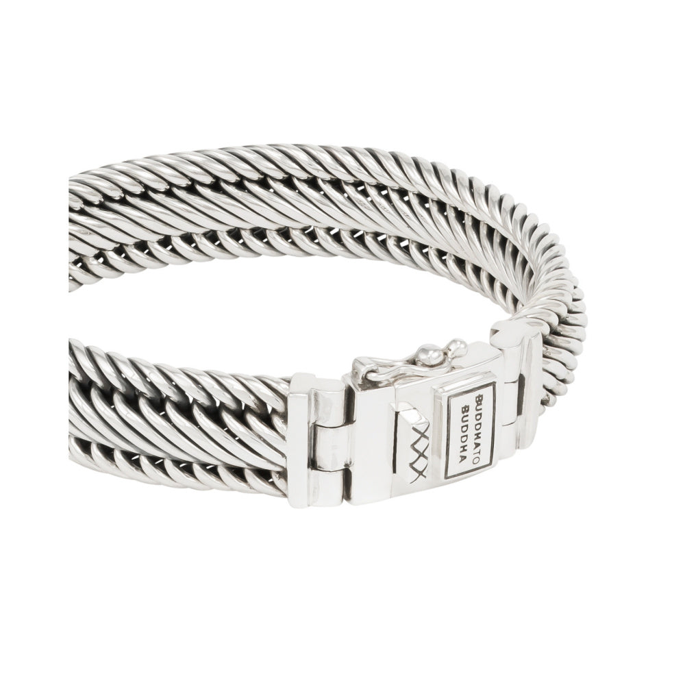 Buddha to Buddha Herrenarmband Edwin Small Silber