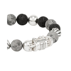 Buddha to Buddha Perlenarmband Spirit Bead Grau