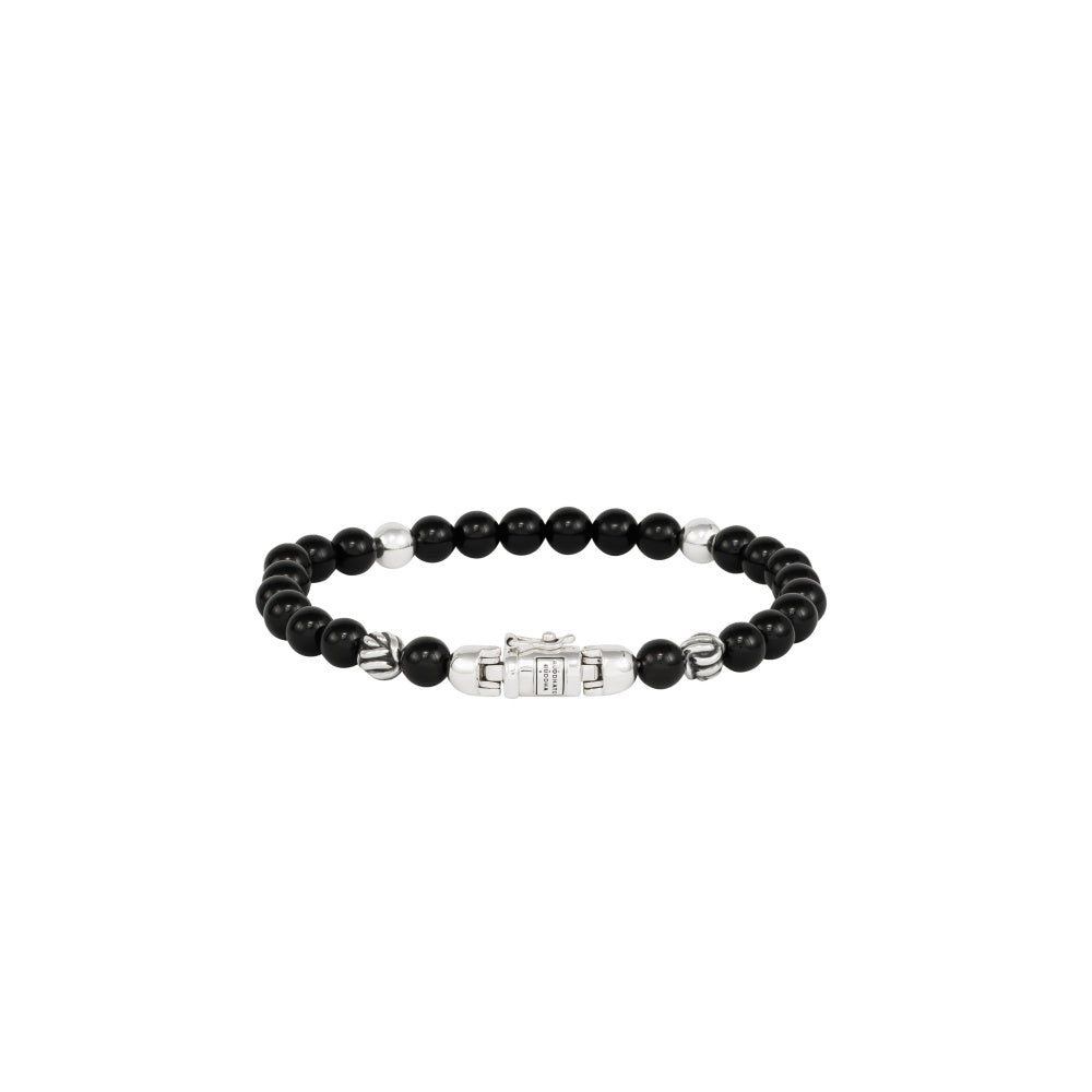 Buddha to Buddha Herren Armband Spirit Bead Mini Onyx