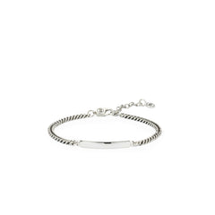 Buddha to Buddha Herrenarmband Mini Essential Bar Silber