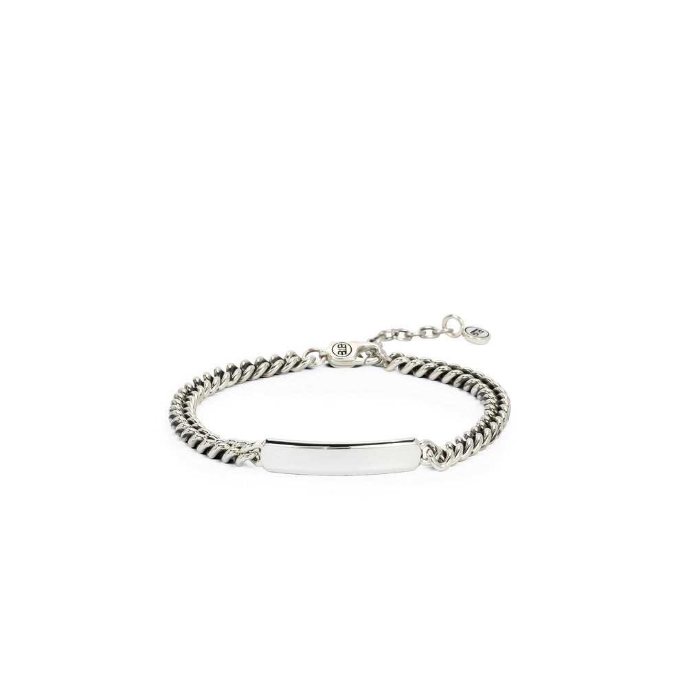 Buddha to Buddha Herrenarmband Essential Bar Silber 23cm