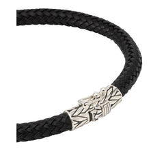 Buddha to Buddha Herren Lederarmband Ellen Schwarz