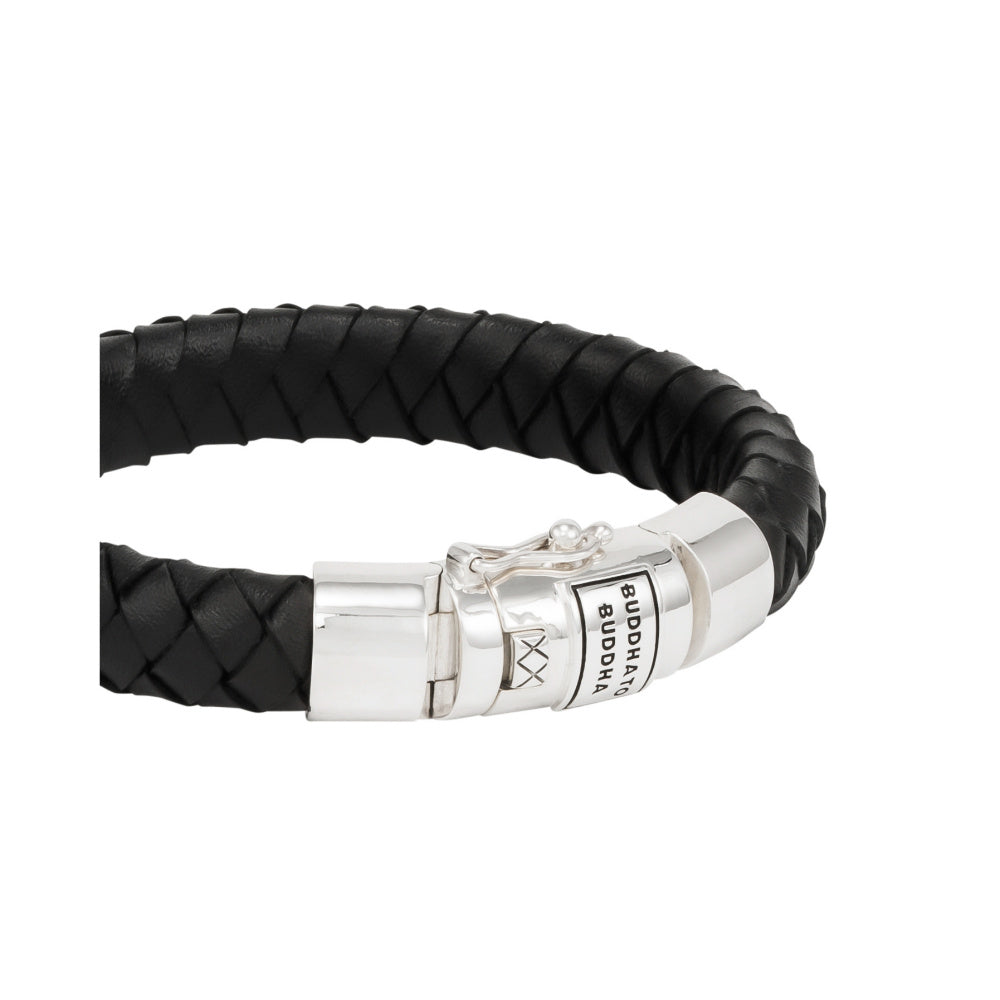 Buddha to Buddha Herrenarmband Ben Leder Schwarz