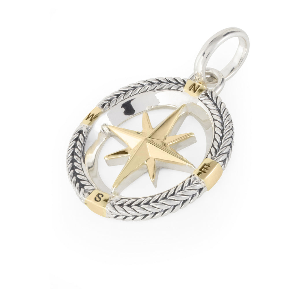 Buddha to Buddha Anhänger Compass Bicolor