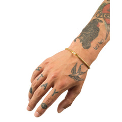Buddha to Buddha Herrenarmband George Mini Gold Vermeil