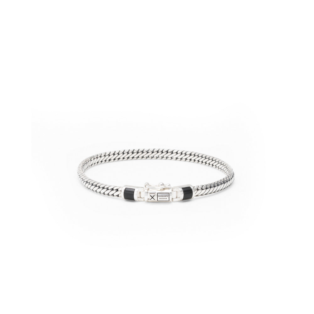 Buddha to Buddha Herrenarmband Ben Mini Onyx Silber