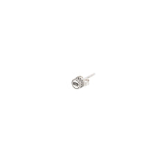 Buddha to Buddha Herren Logo-Ohrstecker Barbara Silber