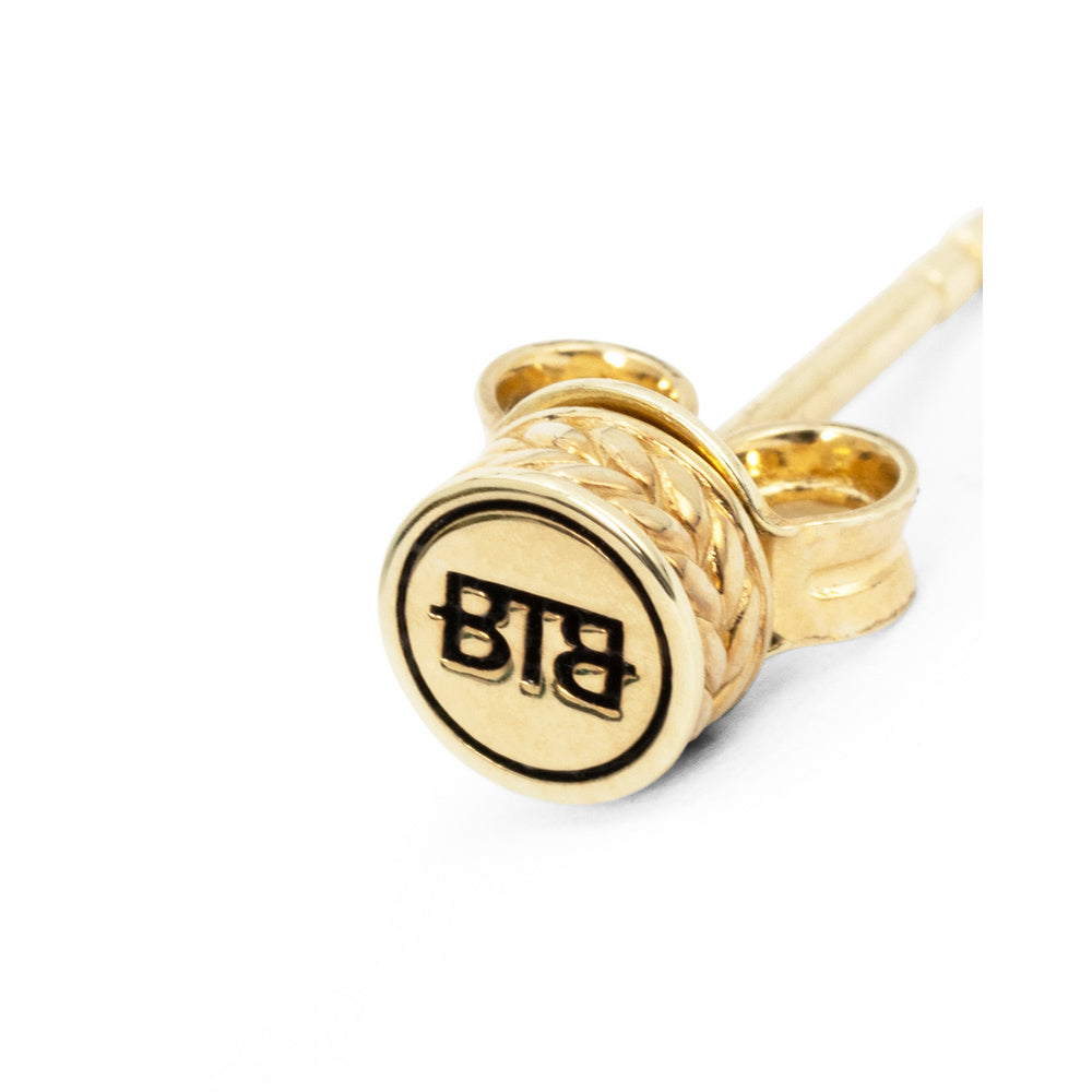 Buddha to Buddha Logo-Ohrstecker Barbara Gold Vermeil