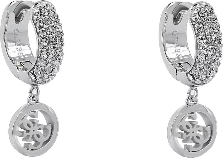 Guess Crazy Earrings Silber Edelstahl