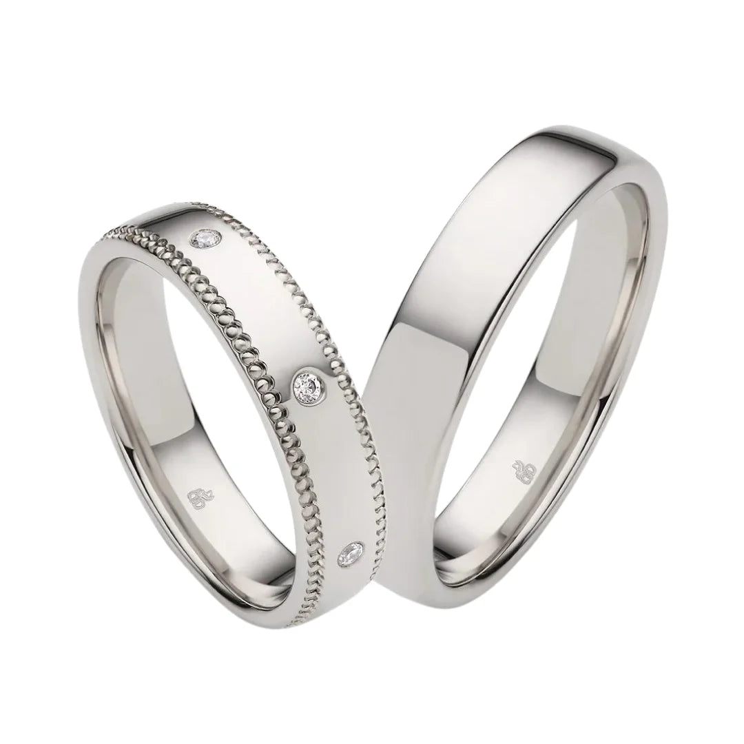 Rauschmayer Trauringe First Individuell Love mit 7 Diamanten - 04027 - 3D