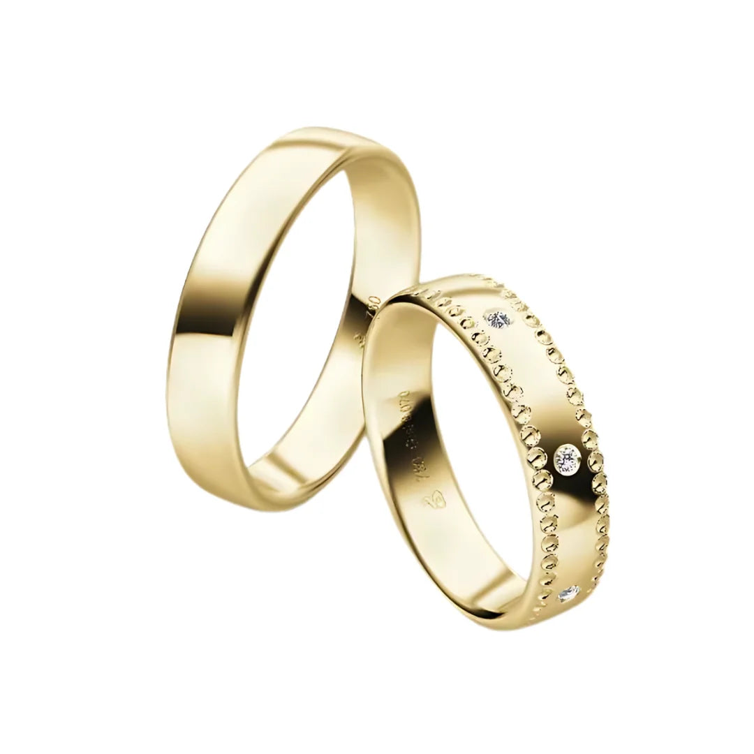 Rauschmayer Trauringe First Individuell Love mit 7 Diamanten - 04027 - 3D