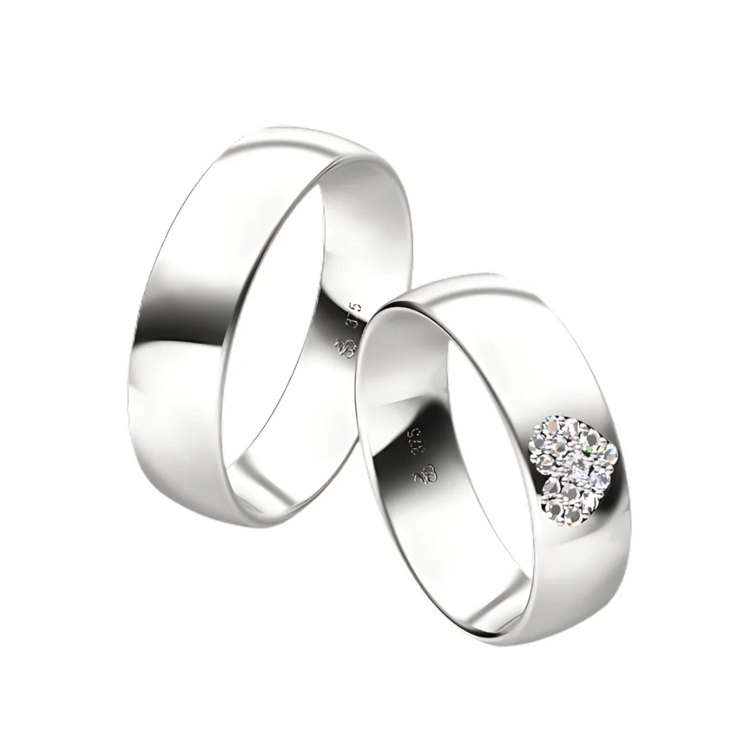 Rauschmayer Trauringe First Individuell Love mit 14 Brillanten - 06004 - 3D