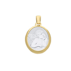 Pendentif religieux en or 18 carats - 750 bicolore - 067412