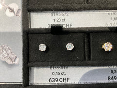 18 KARAT WEISSGOLD OHRRINGE MIT DIAMANTEN