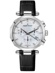 Claude Bernard Dress Code Damen Chronograph Silber 36 mm