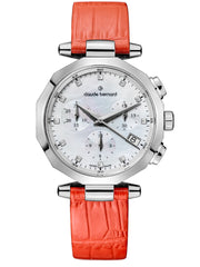 Claude Bernard Dress Code Damen Chronograph Silber 36 mm
