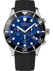 Claude Bernard Aquarider Herren Chronograph Blau 43 mm