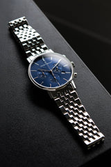 Claude Bernard Slim Line Unisex Chronograph Blau 40 mm