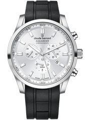 Claude Bernard Aquarider Herren Chronograph Silber 44 mm