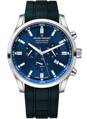 Claude Bernard Aquarider Herren Chronograph Blau 44 mm