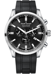 Claude Bernard Aquarider Herren Chronograph Schwarz 44 mm