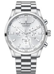 Claude Bernard Aquarider Herren Chronograph Silber 44 mm
