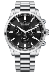 Claude Bernard Aquarider Herren Chronograph Schwarz 44 mm