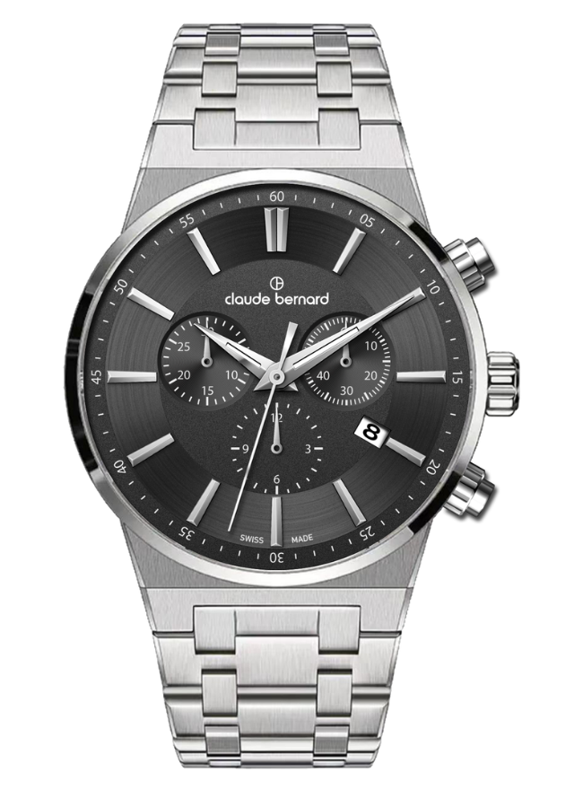 Claude Bernard NEO 1973 Herren Chronograph Schwarz 41 mm
