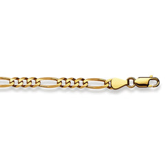 Figaro Kette 18 Karat Gold-750 - 50 cm