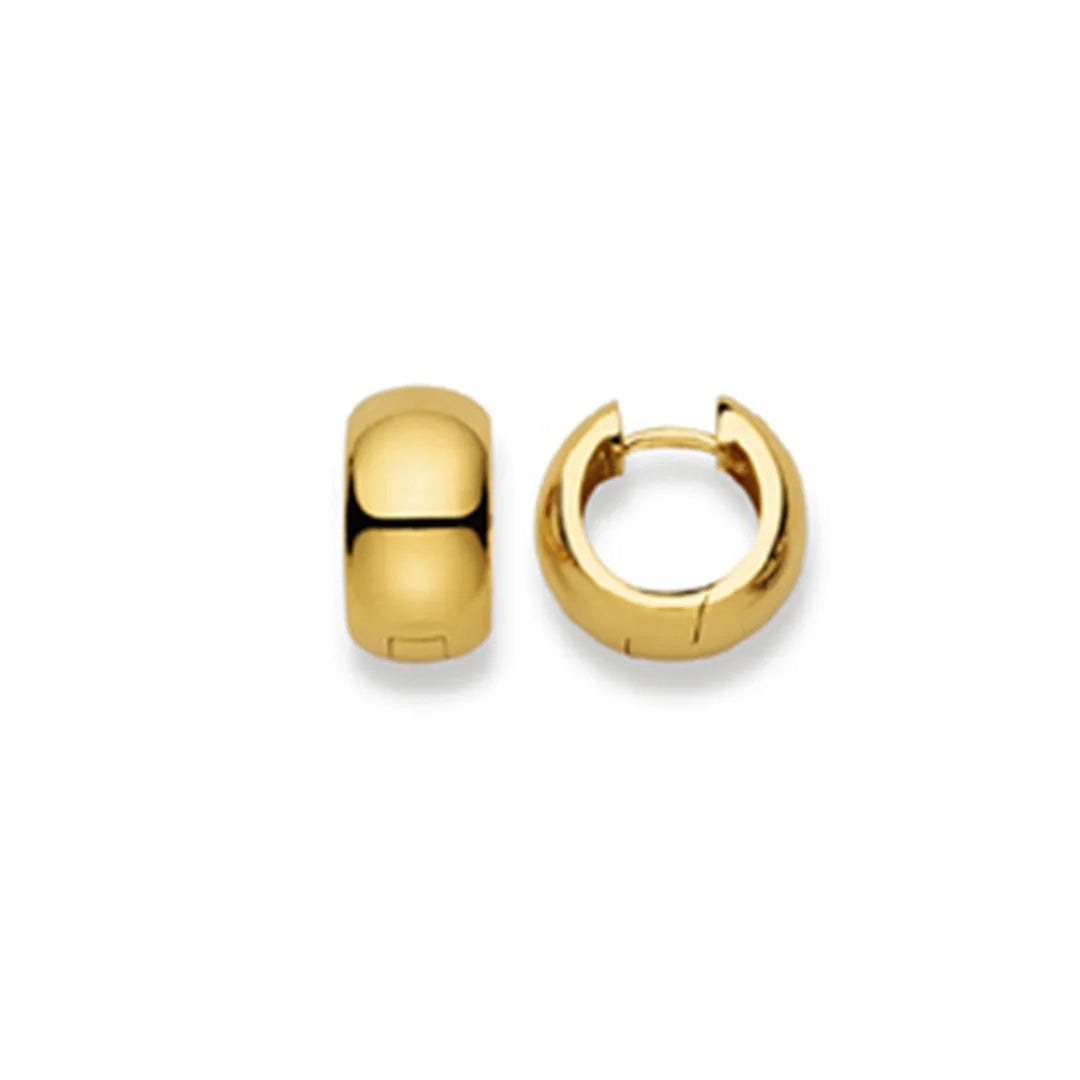 Kreolen 18 Karat Gelbgold-750, 14mm