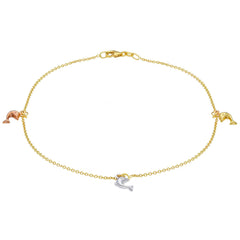 damen-fusskettchen-aus-18-karat-gold-mit-delfin-anh-ngern-in-tricolor