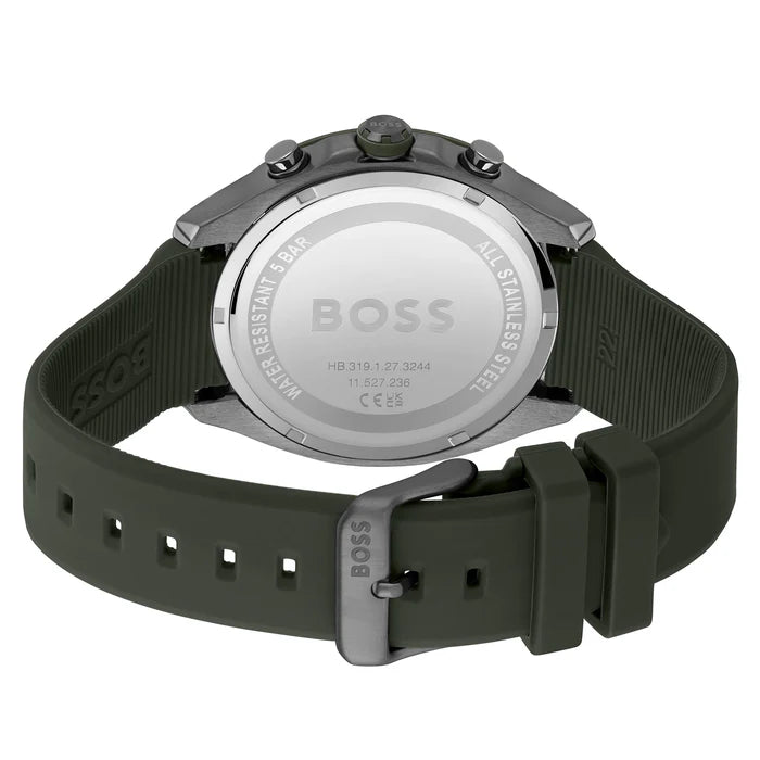 Hugo Boss Velocity Chronograph 44mm Uhr Grün Schwarz