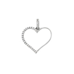 Pendentif coeur en or 18 carats - 750