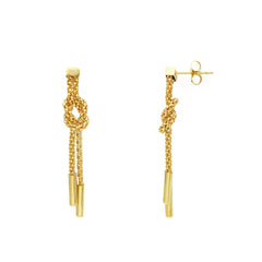 18 Karat (750) Gelbgold Damenohrringe – Drop-Design - 288688