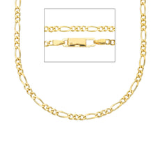 18 Karat Figaro Goldkette - 50 cm