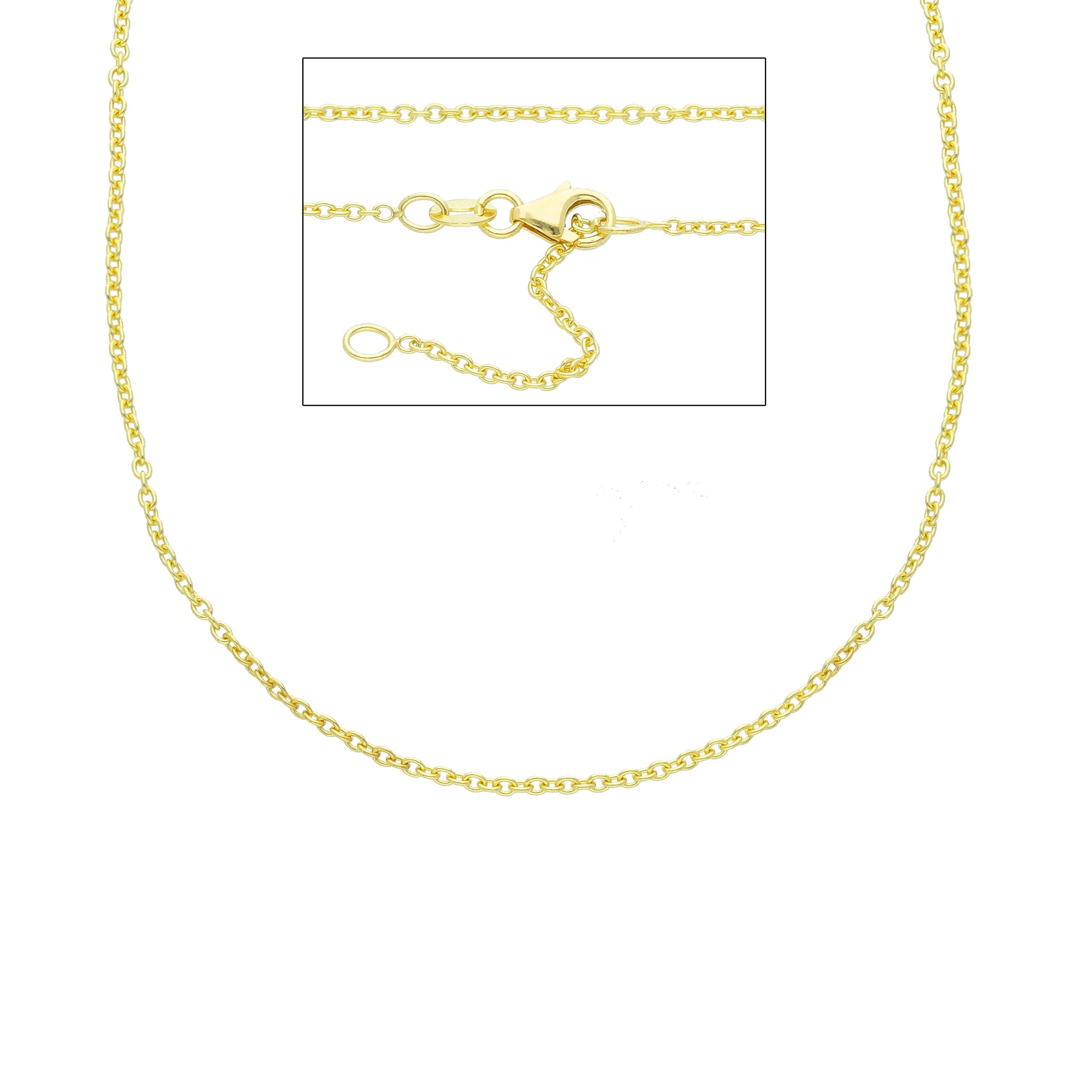 18 Karat Gold Halskette MRB035GG - 750 Gelbgold, Zeitlos & Elegant